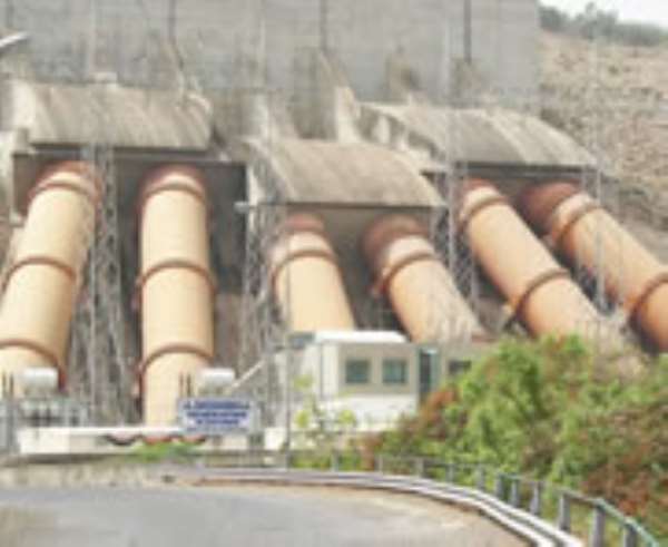 Water level in Akosombo Dam